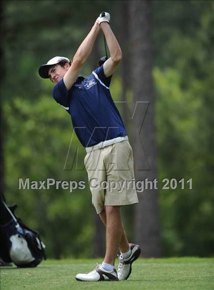 Thumbnail 3 in NCHSAA State 4A Boys Golf Championships (Day 2) photogallery.