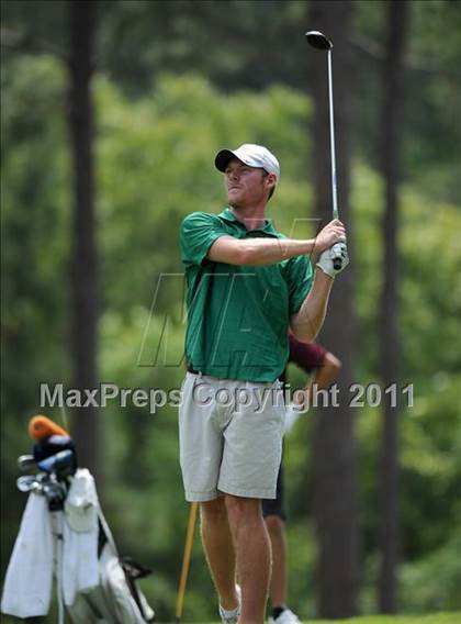 Thumbnail 3 in NCHSAA State 4A Boys Golf Championships (Day 2) photogallery.