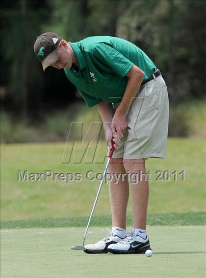 Thumbnail 1 in NCHSAA State 4A Boys Golf Championships (Day 2) photogallery.