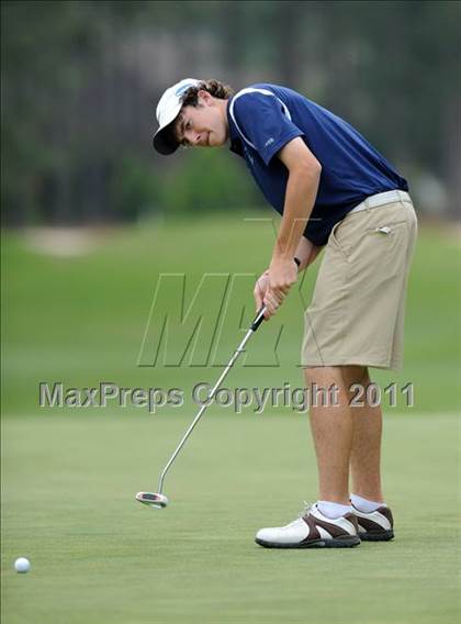 Thumbnail 3 in NCHSAA State 4A Boys Golf Championships (Day 2) photogallery.