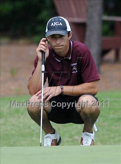 Thumbnail 1 in NCHSAA State 4A Boys Golf Championships (Day 2) photogallery.