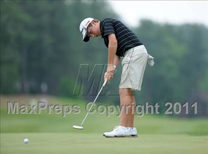 Thumbnail 1 in NCHSAA State 4A Boys Golf Championships (Day 2) photogallery.