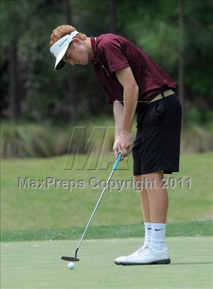 Thumbnail 3 in NCHSAA State 4A Boys Golf Championships (Day 2) photogallery.