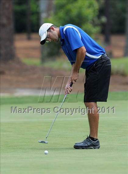 Thumbnail 1 in NCHSAA State 4A Boys Golf Championships (Day 2) photogallery.