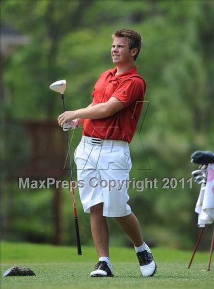Thumbnail 1 in NCHSAA State 4A Boys Golf Championships (Day 2) photogallery.
