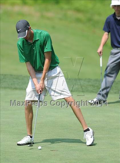 Thumbnail 3 in NCHSAA State 4A Boys Golf Championships (Day 2) photogallery.