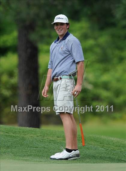 Thumbnail 1 in NCHSAA State 4A Boys Golf Championships (Day 2) photogallery.