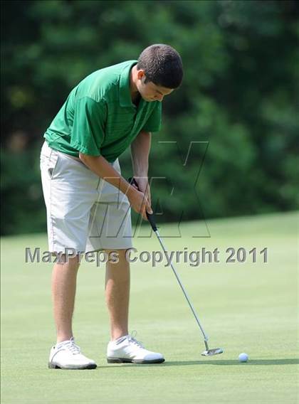 Thumbnail 2 in NCHSAA State 4A Boys Golf Championships (Day 2) photogallery.