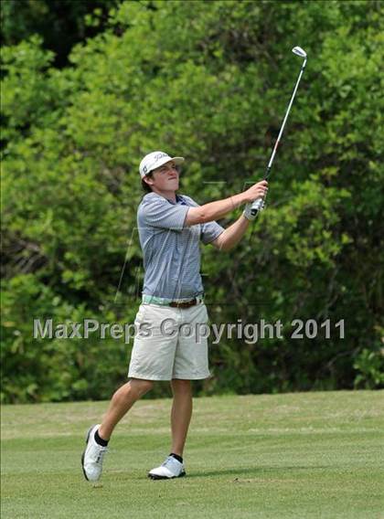 Thumbnail 1 in NCHSAA State 4A Boys Golf Championships (Day 2) photogallery.