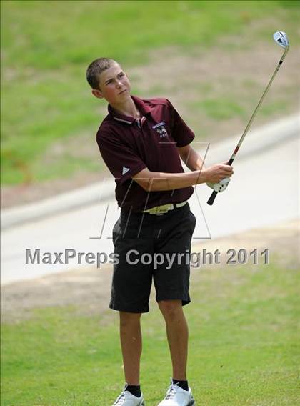 Thumbnail 1 in NCHSAA State 4A Boys Golf Championships (Day 2) photogallery.