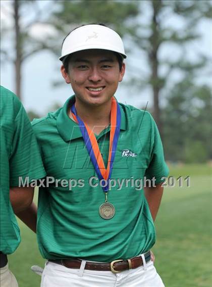Thumbnail 1 in NCHSAA State 4A Boys Golf Championships (Day 2) photogallery.