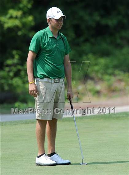 Thumbnail 3 in NCHSAA State 4A Boys Golf Championships (Day 2) photogallery.