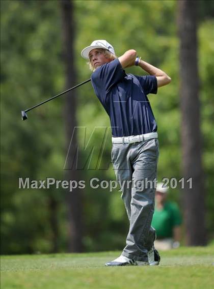 Thumbnail 2 in NCHSAA State 4A Boys Golf Championships (Day 2) photogallery.