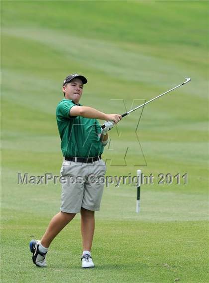 Thumbnail 1 in NCHSAA State 4A Boys Golf Championships (Day 2) photogallery.