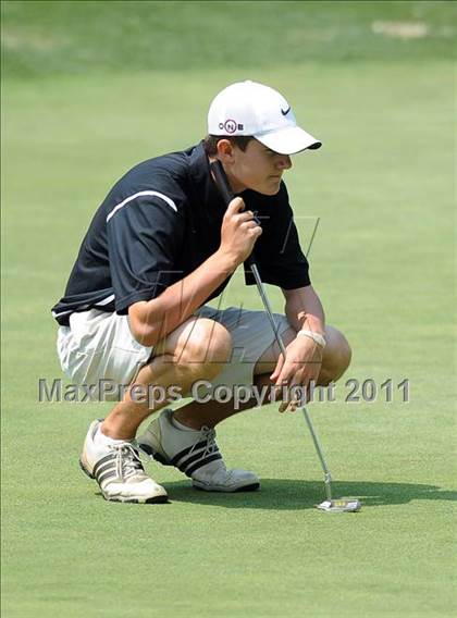 Thumbnail 2 in NCHSAA State 4A Boys Golf Championships (Day 2) photogallery.