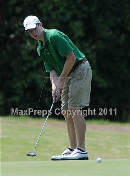Thumbnail 1 in NCHSAA State 4A Boys Golf Championships (Day 2) photogallery.