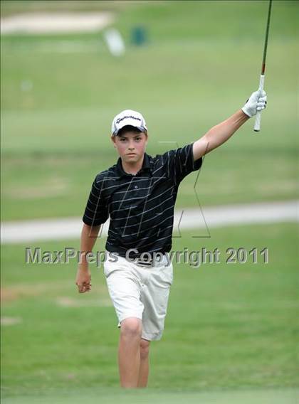 Thumbnail 2 in NCHSAA State 4A Boys Golf Championships (Day 2) photogallery.