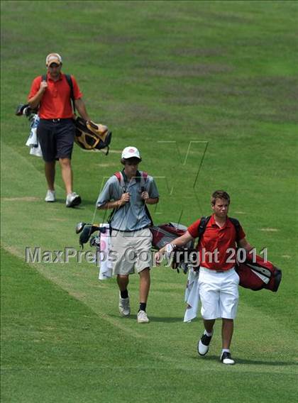 Thumbnail 3 in NCHSAA State 4A Boys Golf Championships (Day 2) photogallery.