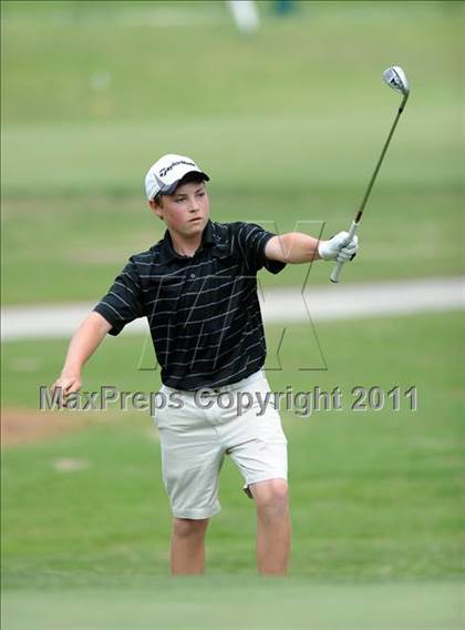 Thumbnail 3 in NCHSAA State 4A Boys Golf Championships (Day 2) photogallery.