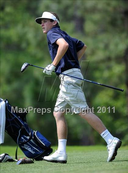 Thumbnail 3 in NCHSAA State 4A Boys Golf Championships (Day 2) photogallery.