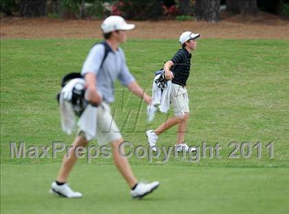 Thumbnail 2 in NCHSAA State 4A Boys Golf Championships (Day 2) photogallery.