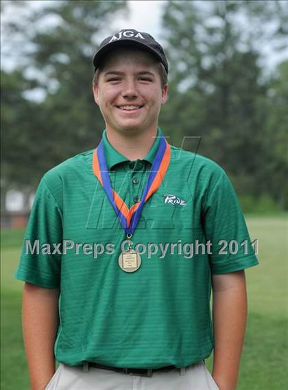 Thumbnail 3 in NCHSAA State 4A Boys Golf Championships (Day 2) photogallery.