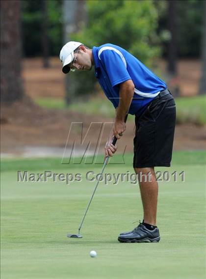 Thumbnail 2 in NCHSAA State 4A Boys Golf Championships (Day 2) photogallery.