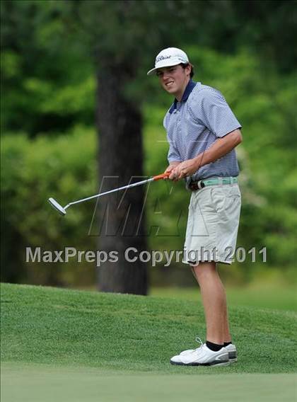 Thumbnail 2 in NCHSAA State 4A Boys Golf Championships (Day 2) photogallery.