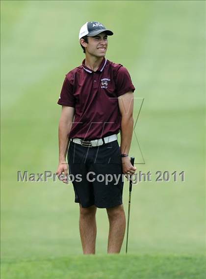 Thumbnail 3 in NCHSAA State 4A Boys Golf Championships (Day 2) photogallery.