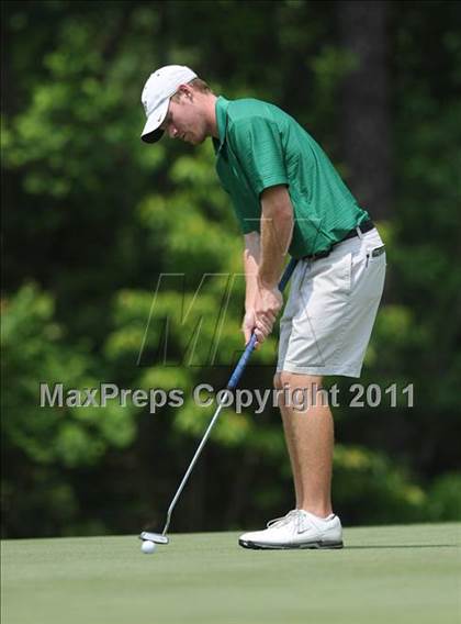 Thumbnail 1 in NCHSAA State 4A Boys Golf Championships (Day 2) photogallery.