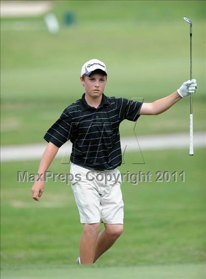 Thumbnail 3 in NCHSAA State 4A Boys Golf Championships (Day 2) photogallery.