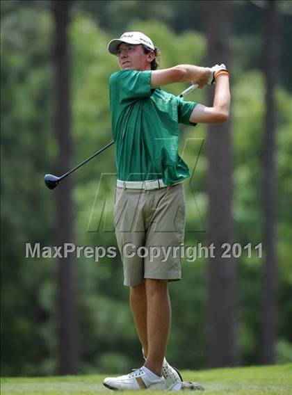 Thumbnail 2 in NCHSAA State 4A Boys Golf Championships (Day 2) photogallery.
