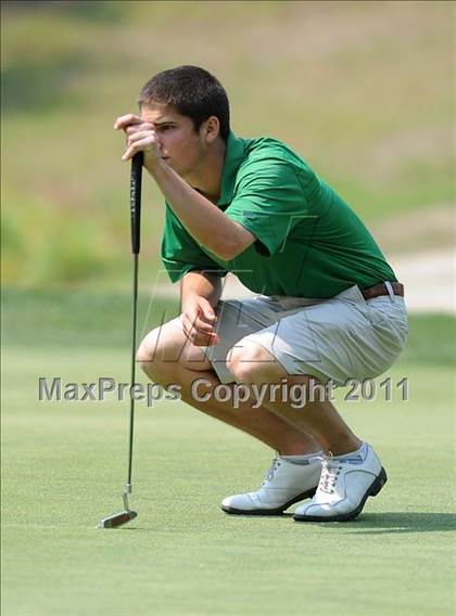 Thumbnail 2 in NCHSAA State 4A Boys Golf Championships (Day 2) photogallery.