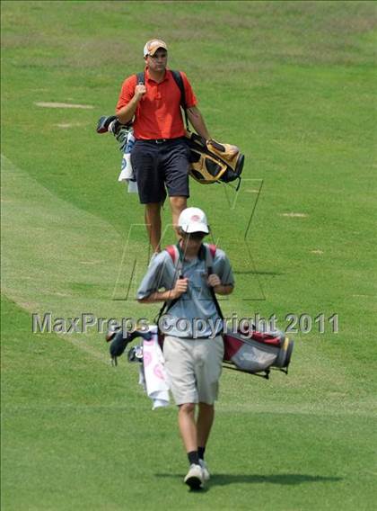 Thumbnail 1 in NCHSAA State 4A Boys Golf Championships (Day 2) photogallery.