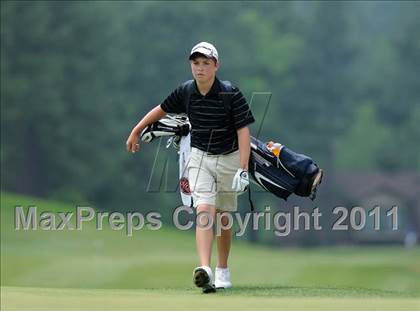 Thumbnail 3 in NCHSAA State 4A Boys Golf Championships (Day 2) photogallery.