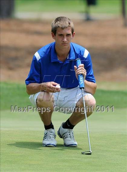 Thumbnail 3 in NCHSAA State 4A Boys Golf Championships (Day 2) photogallery.
