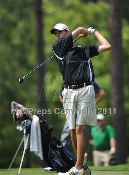 Thumbnail 2 in NCHSAA State 4A Boys Golf Championships (Day 2) photogallery.