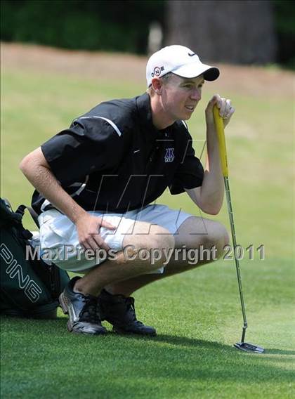 Thumbnail 1 in NCHSAA State 4A Boys Golf Championships (Day 2) photogallery.