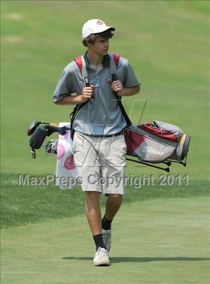 Thumbnail 3 in NCHSAA State 4A Boys Golf Championships (Day 2) photogallery.