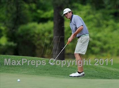 Thumbnail 1 in NCHSAA State 4A Boys Golf Championships (Day 2) photogallery.