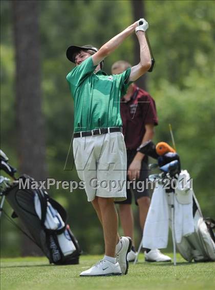 Thumbnail 1 in NCHSAA State 4A Boys Golf Championships (Day 2) photogallery.