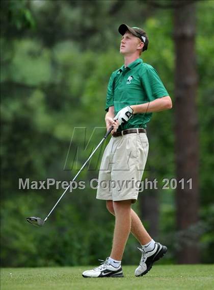 Thumbnail 3 in NCHSAA State 4A Boys Golf Championships (Day 2) photogallery.