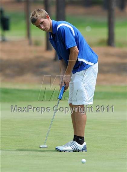 Thumbnail 1 in NCHSAA State 4A Boys Golf Championships (Day 2) photogallery.