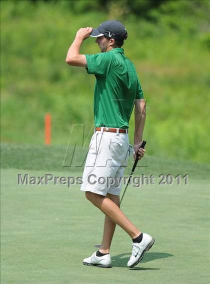 Thumbnail 2 in NCHSAA State 4A Boys Golf Championships (Day 2) photogallery.