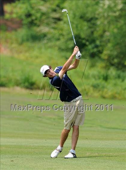 Thumbnail 2 in NCHSAA State 4A Boys Golf Championships (Day 2) photogallery.