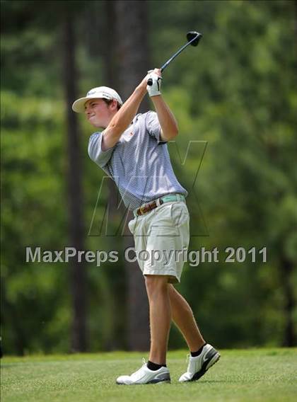 Thumbnail 2 in NCHSAA State 4A Boys Golf Championships (Day 2) photogallery.