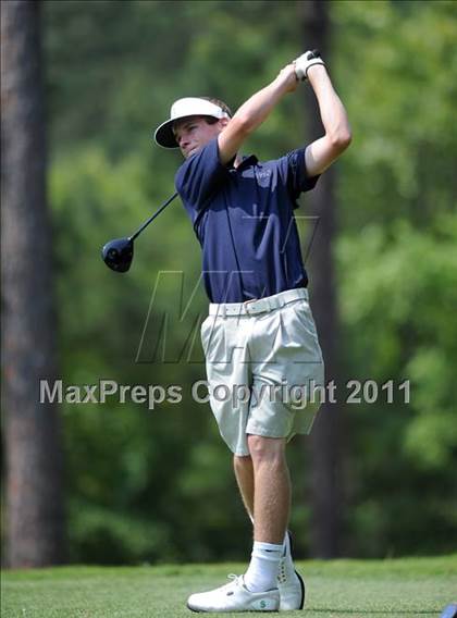 Thumbnail 1 in NCHSAA State 4A Boys Golf Championships (Day 2) photogallery.