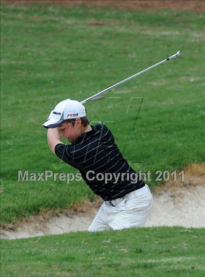 Thumbnail 3 in NCHSAA State 4A Boys Golf Championships (Day 2) photogallery.
