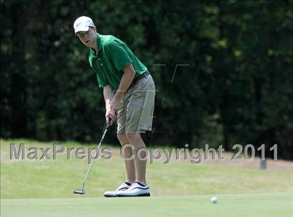 Thumbnail 3 in NCHSAA State 4A Boys Golf Championships (Day 2) photogallery.