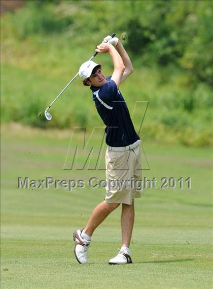 Thumbnail 3 in NCHSAA State 4A Boys Golf Championships (Day 2) photogallery.